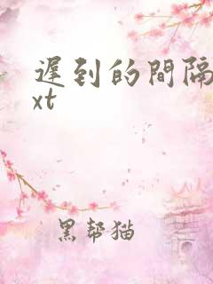 迟到的间隔年txt