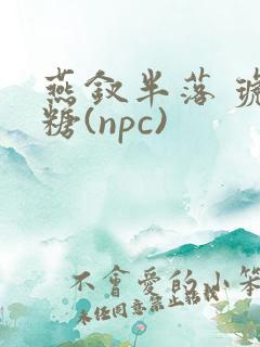 燕钗半落 琥珀糖(npc)