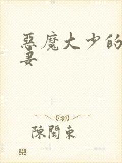 恶魔大少的小鲜妻