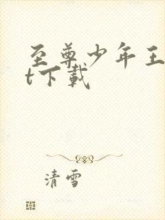 至尊少年王txt下载