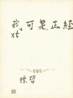 我可是正经人txt