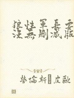 狼性军长要够了没无删减版
