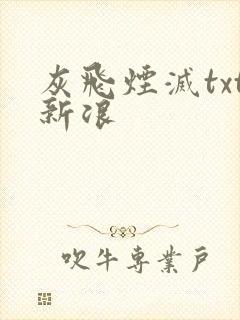 灰飞烟灭txt新浪