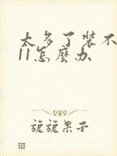 太多了装不下h11怎么办