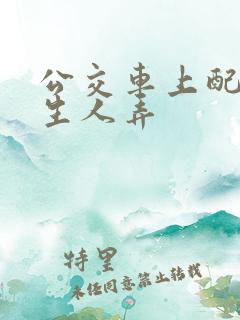 公交车上配合陌生人弄