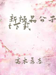 新极品公子txt下载