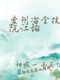 常州冶金技师学院江怡