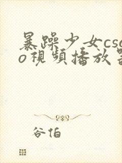 暴躁少女csgo视频播放器推荐