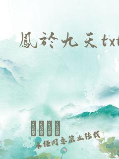 凤于九天txt