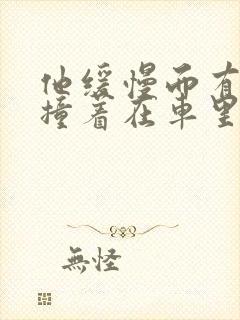 他缓慢而有力的撞着在车里