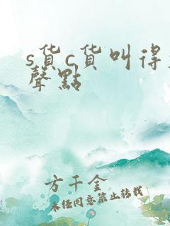 s货c货叫得大声点