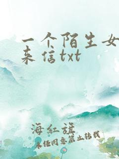 一个陌生女人的来信txt