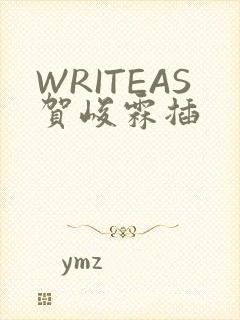 WRITEAS贺峻霖插