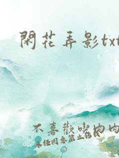 闲花弄影txt