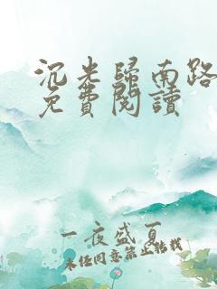 沉光归南路全文免费阅读