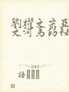 刘耀文宋亚轩车文河马的秘密河润滑油