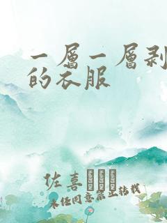 一层一层剥开我的衣服