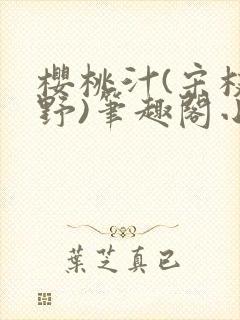 樱桃汁(宋枝江野)笔趣阁小说