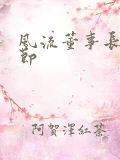 风流董事长未删节