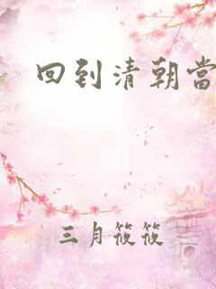 回到清朝当总统