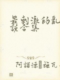 最刺激的乱惀小说合集