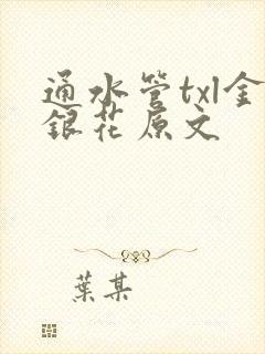 通水管txl金银花原文