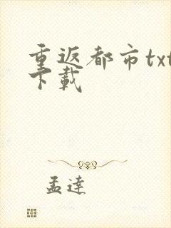 重返都市txt下载