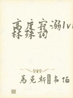 高度宠溺1v1林殊词