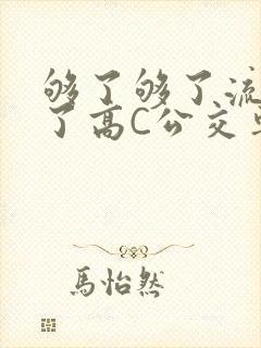 够了够了流出来了高C公交车