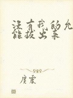 没有我的允许不能拔出来