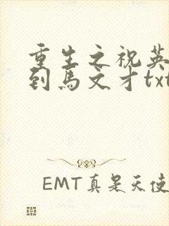 重生之祝英台遇到马文才txt