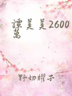 谭美美2600万
