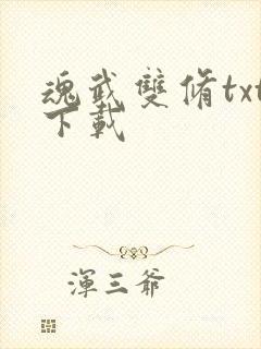 魂武双修txt下载