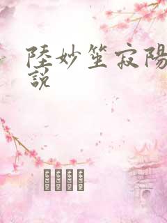 陆妙笙寂阳朔小说