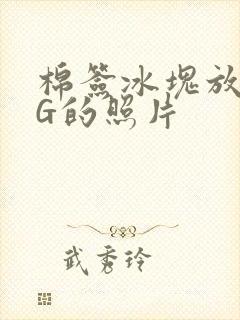 棉签冰块放入PG的照片