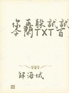 你再躲试试BY今闲TXT百度网盘