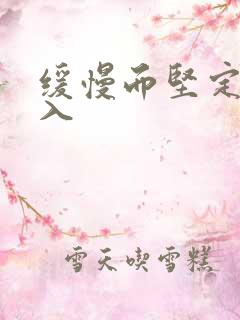 缓慢而坚定的刺入