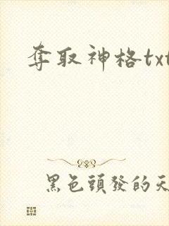 夺取神格txt