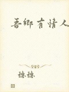 吾乡有情人小说