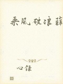 乘风破浪薛家良