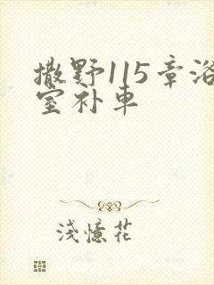 撒野115章浴室补车