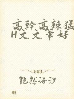 高干高辣猛高辣H文文笔好