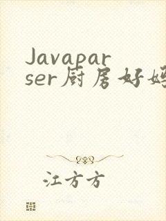 Javaparser厨房好妈妈