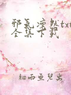 邪气凛然txt全集下载