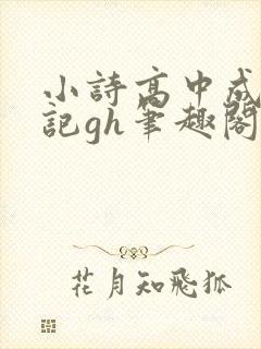 小诗高中成长日记gh笔趣阁