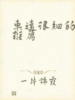 车速很细的小说推荐