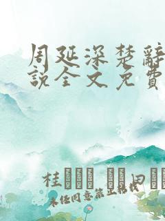 周延深楚辞的小说全文免费阅读