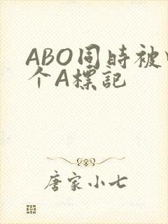 ABO同时被四个A标记