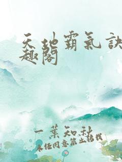 天地霸气诀 笔趣阁