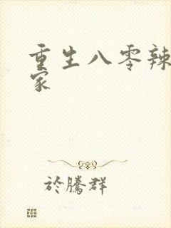 重生八零辣妻当家